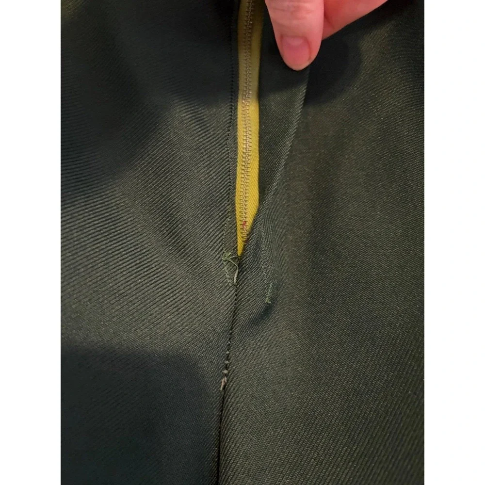 Vintage‎ 1970s Dark Green Career Pants Trousers 34